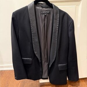 Rag and Bone Blazer with leather lapels and details